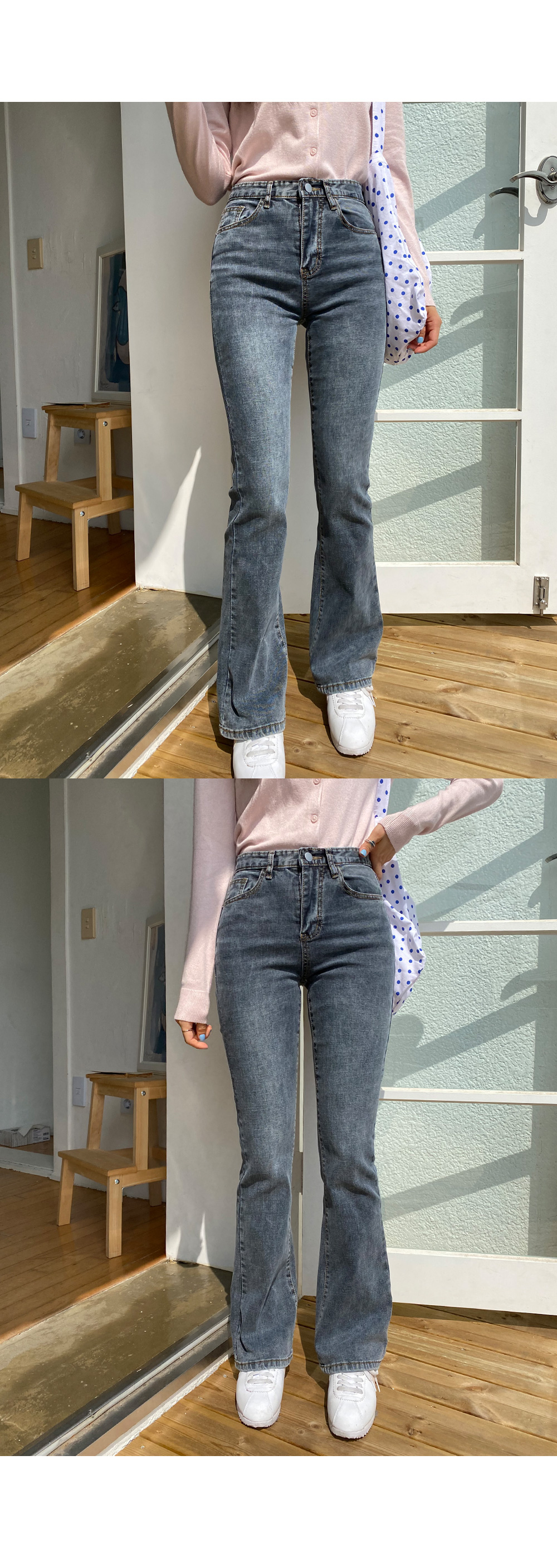 [숏.롱/4size] 롱걸 하이웨스트 롱부츠컷진-3color 상세 이미지 19