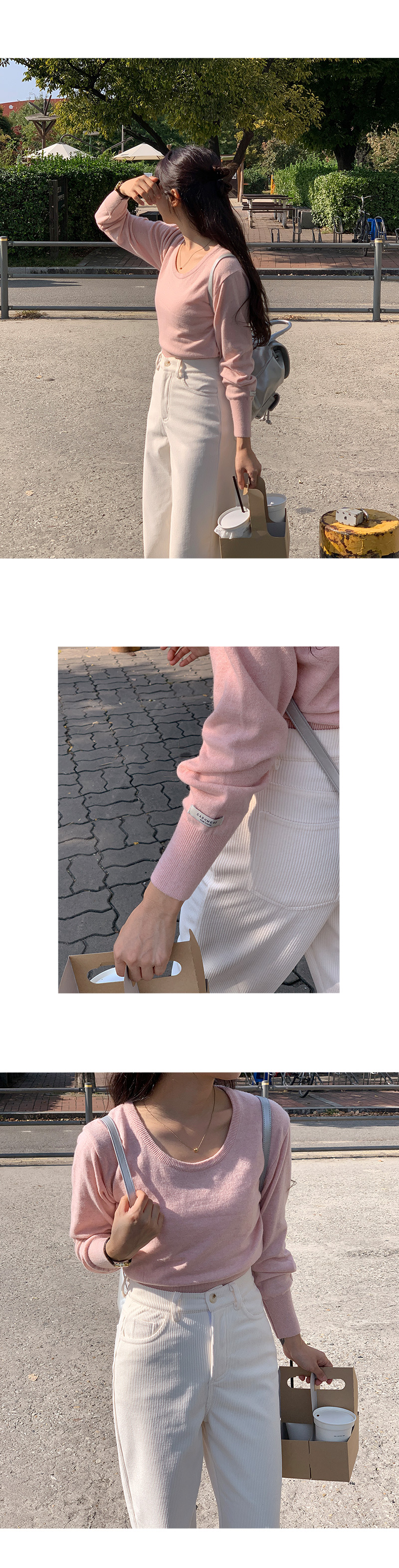 타임즈 라운드 가죽 손목시계 상세 이미지 6