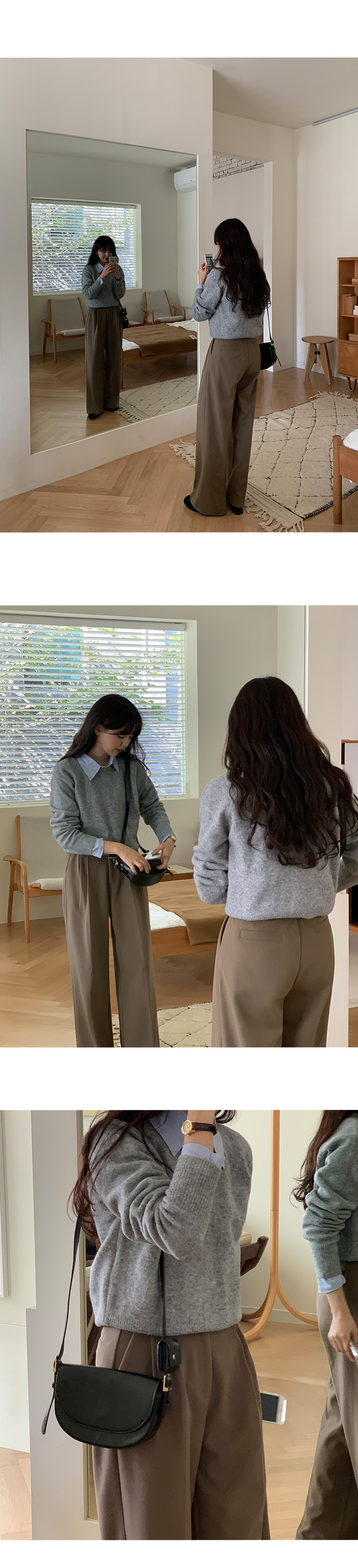 타임즈 라운드 가죽 손목시계 상세 이미지 22
