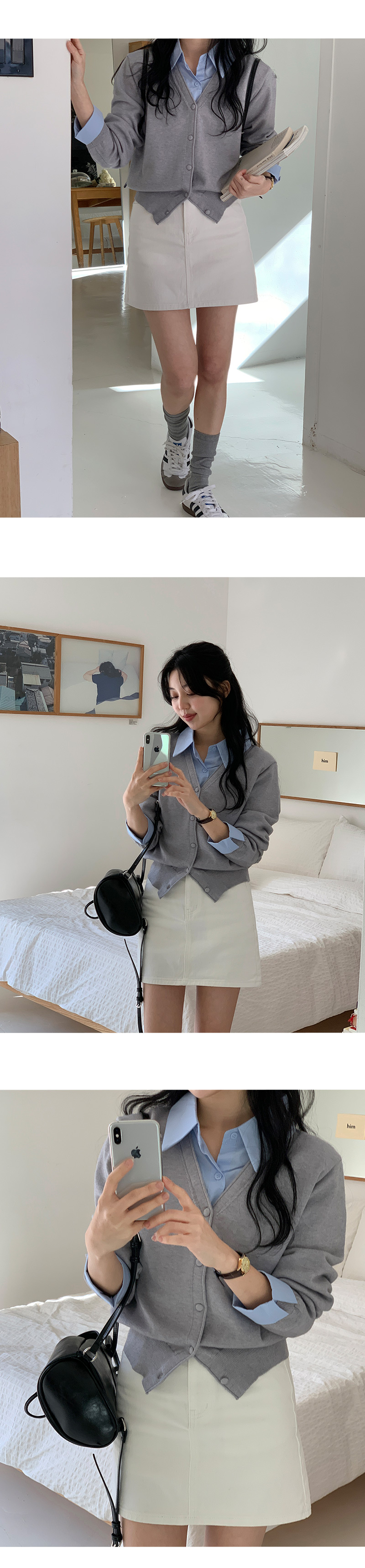 🎬[속바지o/숏.기본/5size] 로이든 뒷밴딩 코튼 미니 스커트 -5color 상세 이미지 26