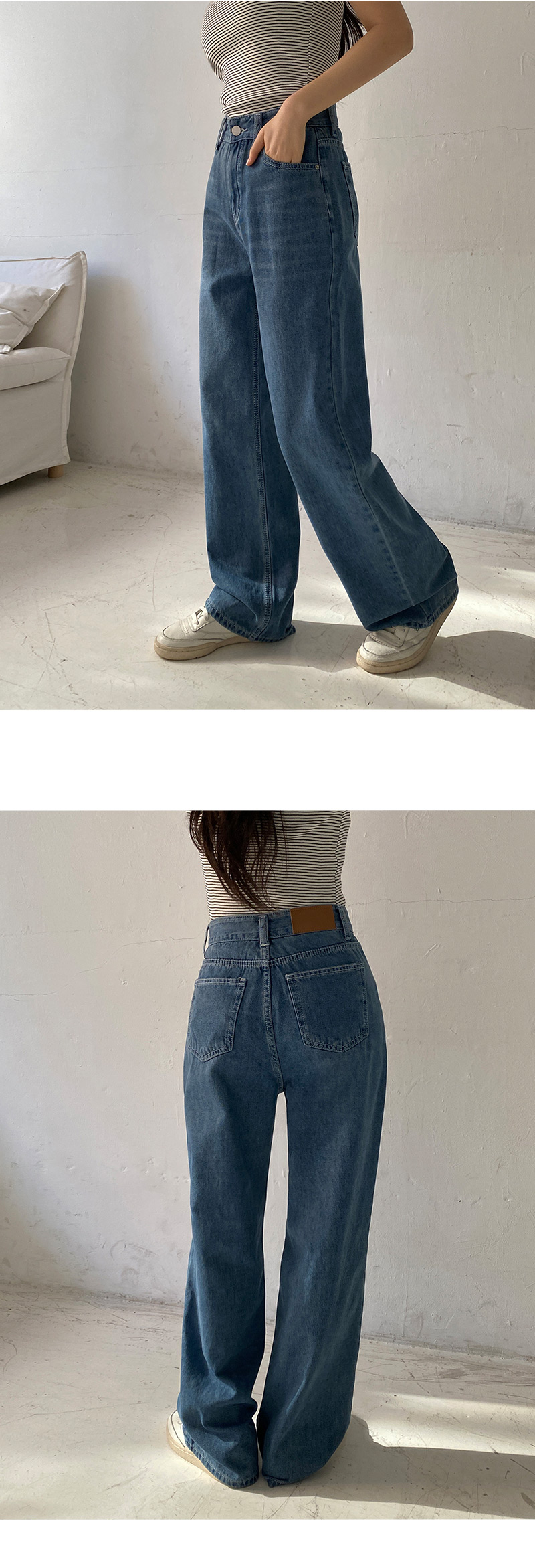 🎬[made/4size] 센버 워싱 와이드 데님 팬츠 -4color 상세 이미지 33