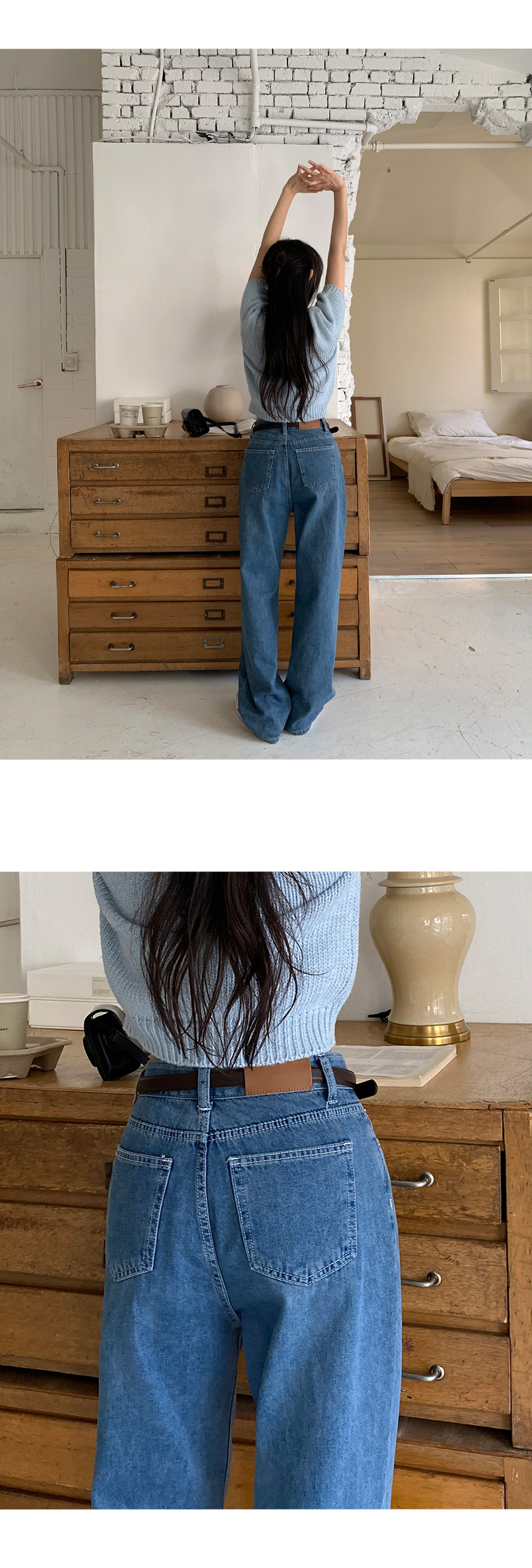 🎬[made/4size] 센버 워싱 와이드 데님 팬츠 -4color 상세 이미지 37