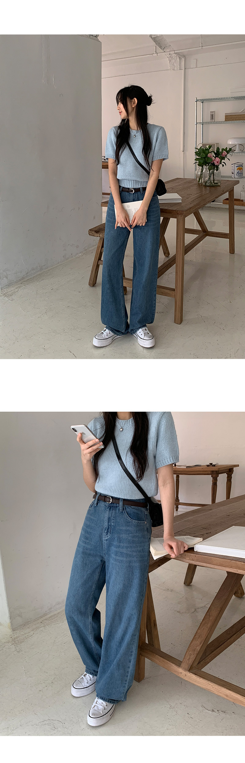 🎬[made/4size] 센버 워싱 와이드 데님 팬츠 -4color 상세 이미지 41
