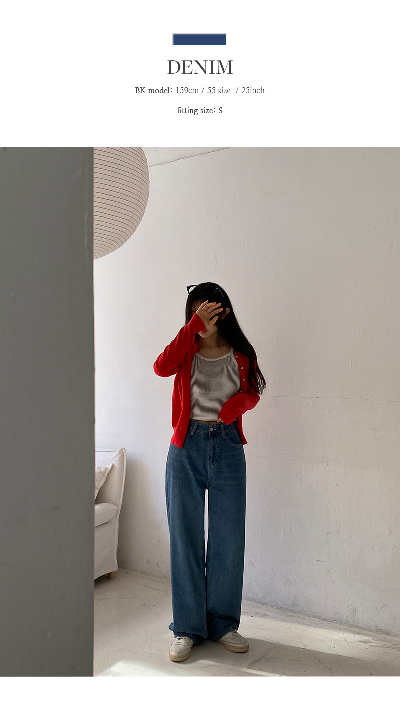 🎬[made/4size] 센버 워싱 와이드 데님 팬츠 -4color 상세 이미지 23