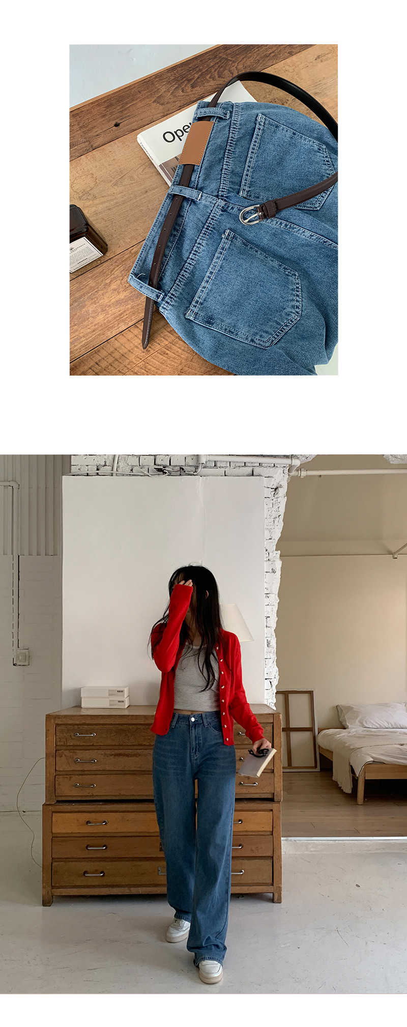🎬[made/4size] 센버 워싱 와이드 데님 팬츠 -4color 상세 이미지 31