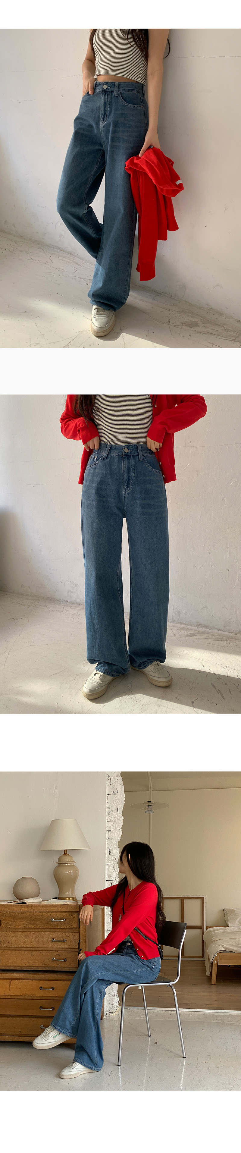 🎬[made/4size] 센버 워싱 와이드 데님 팬츠 -4color 상세 이미지 32