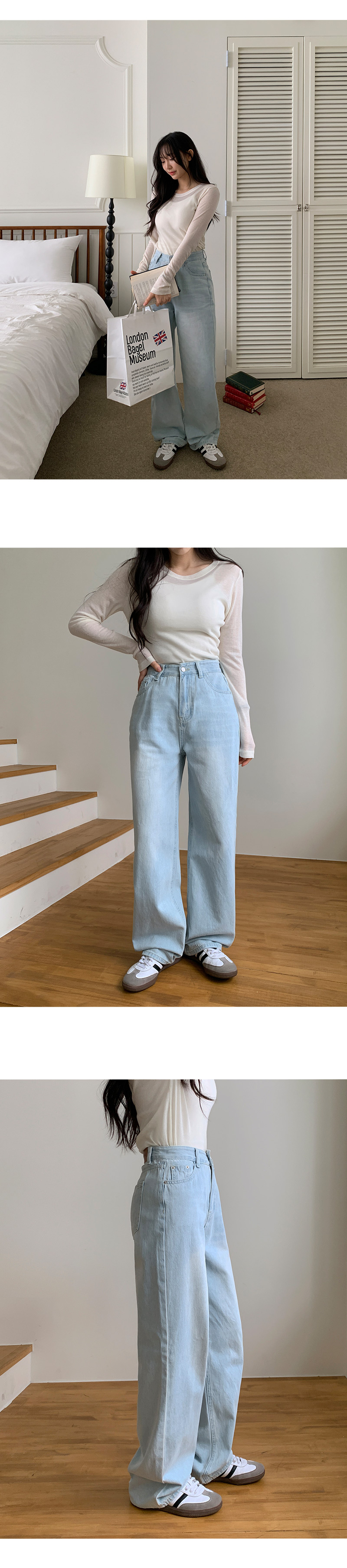 🎬[made/4size] 센버 워싱 와이드 데님 팬츠 -4color 상세 이미지 17