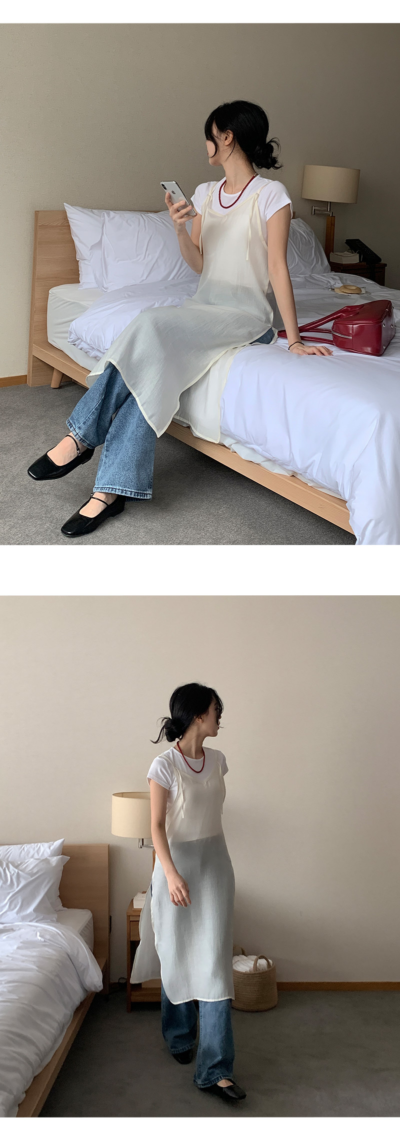 [4mm/6mm] 테일리 비즈 목걸이 -6color 상세 이미지 9