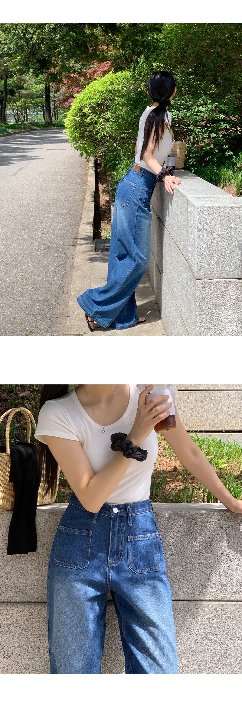 [단독] [7천장돌파🏆/여름청바지🌊] [made/4size] 리업 워싱 와이드 데님 팬츠 -3color 상세 이미지 14
