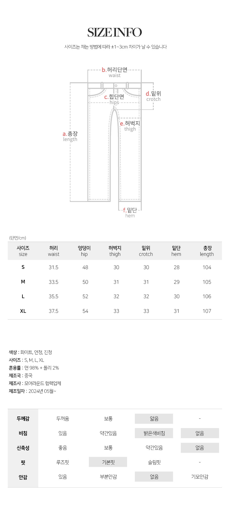 [단독] 🎬 [7천장돌파🏆/여름청바지🌊] [made/4size] 리업 워싱 와이드 데님 팬츠 -3color 상세 이미지 44