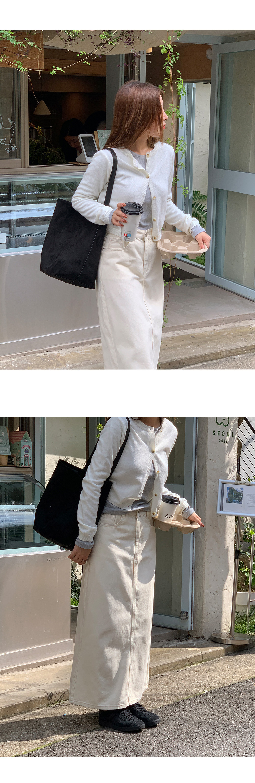 🎬 [단독] [made/4size] [미니.숏.기본.롱] 프롬 A라인 뒷트임 코튼 데님 스커트 -7color 상세 이미지 15