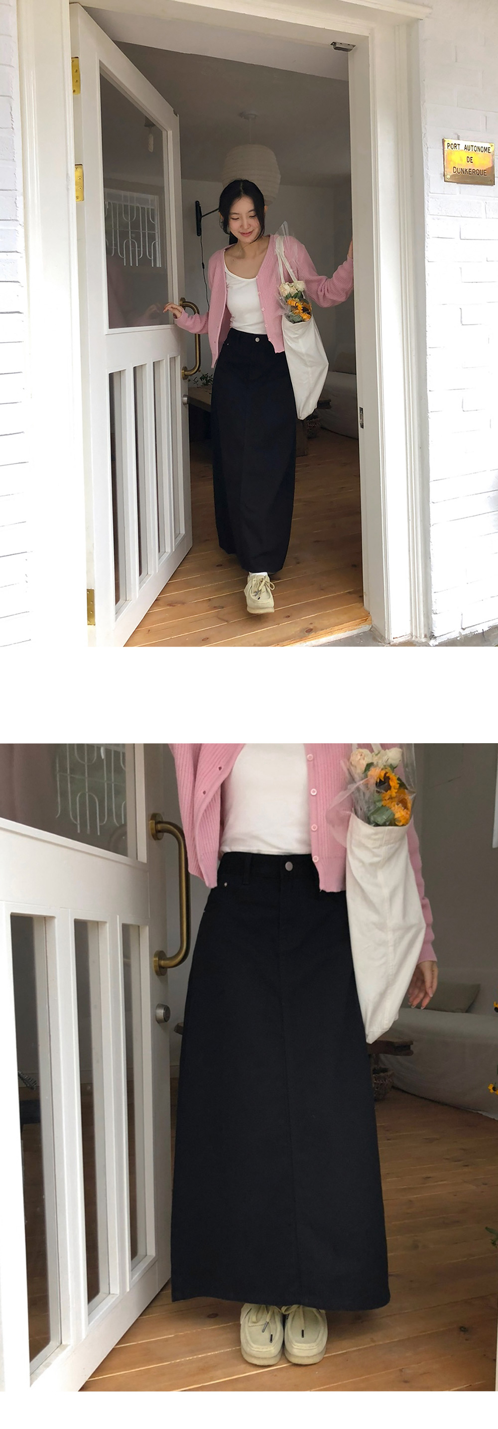 🎬 [단독] [made/4size] [미니.숏.기본.롱] 프롬 A라인 뒷트임 코튼 데님 스커트 -7color 상세 이미지 55