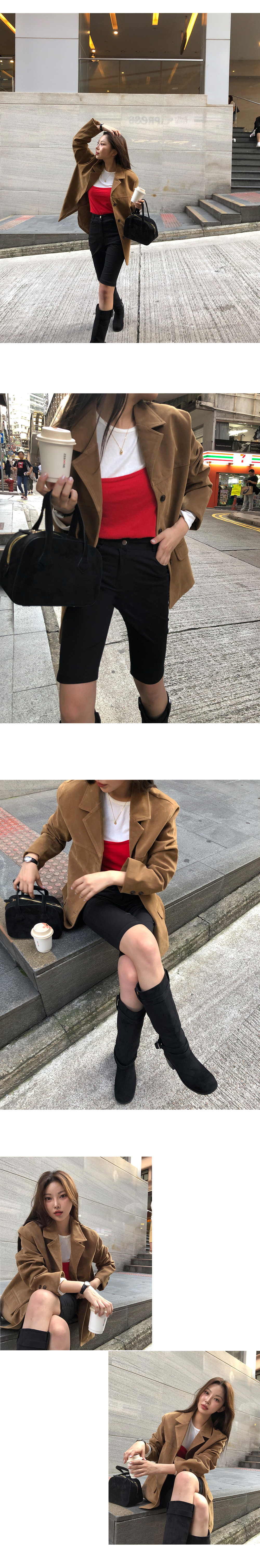 마민드 루즈핏 스웨이드 자켓 -2color 상세 이미지 30