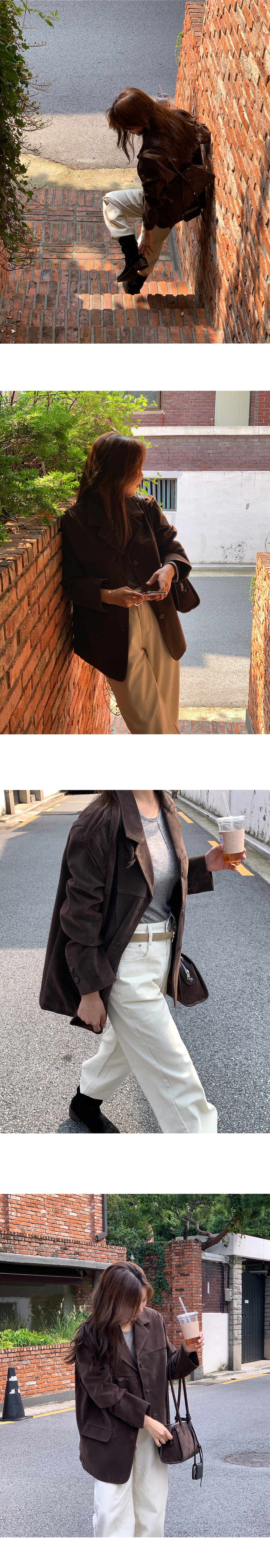 마민드 루즈핏 스웨이드 자켓 -2color 상세 이미지 39