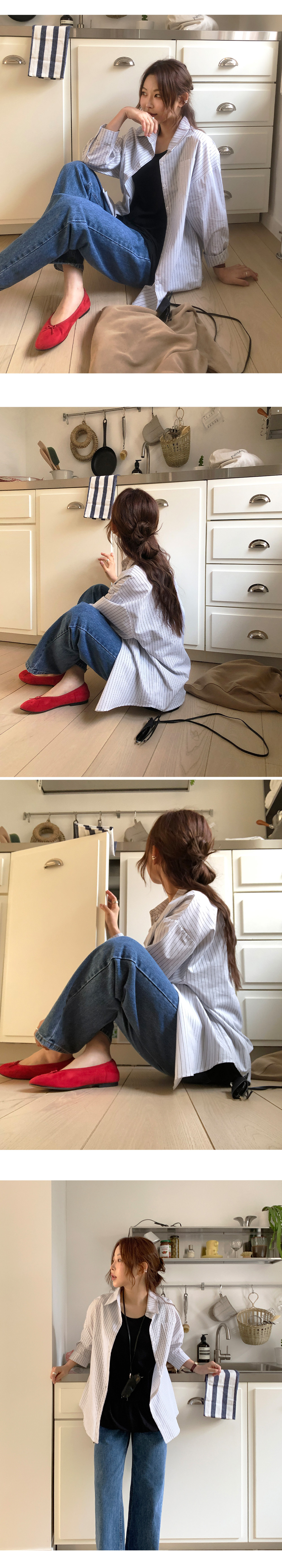 데이븐 베이직 일자 세미 와이드 데님 팬츠 상세 이미지 24