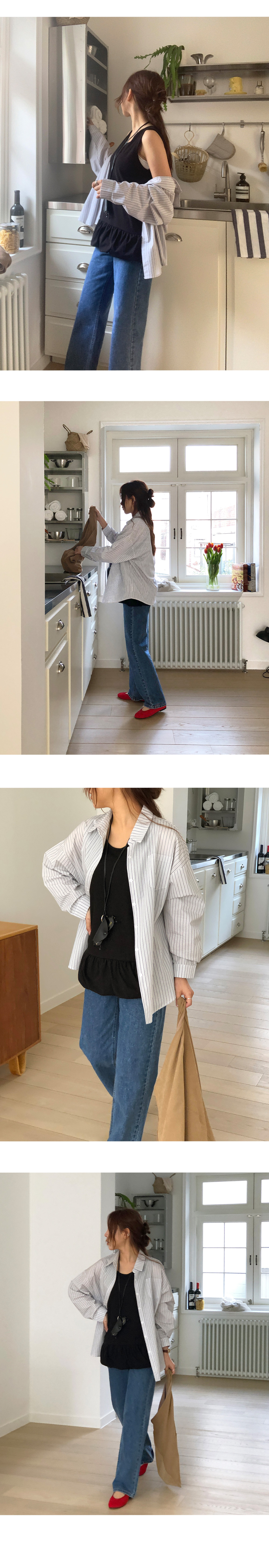 데이븐 베이직 일자 세미 와이드 데님 팬츠 상세 이미지 26