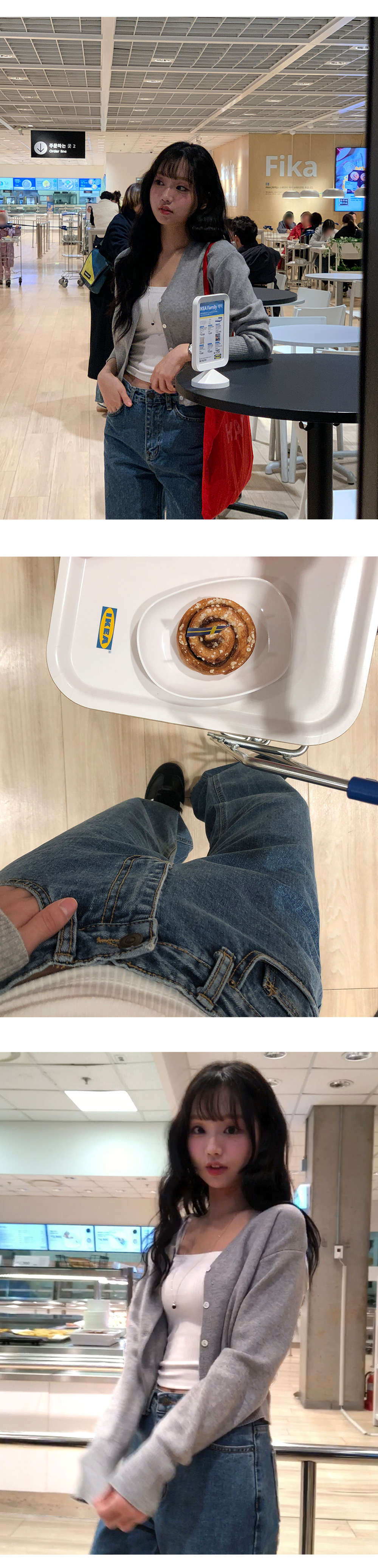 데이븐 베이직 일자 세미 와이드 데님 팬츠 상세 이미지 13